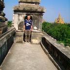 Viking in a doorway in Bagan