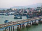 View over the fishingvillage at Nda Trang