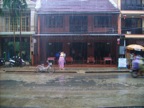 Raining heavily in Hoi An